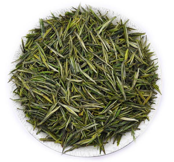 綠茶珍品婺源茗眉 條索緊結苗挺細秀，湯色黃綠鮮亮